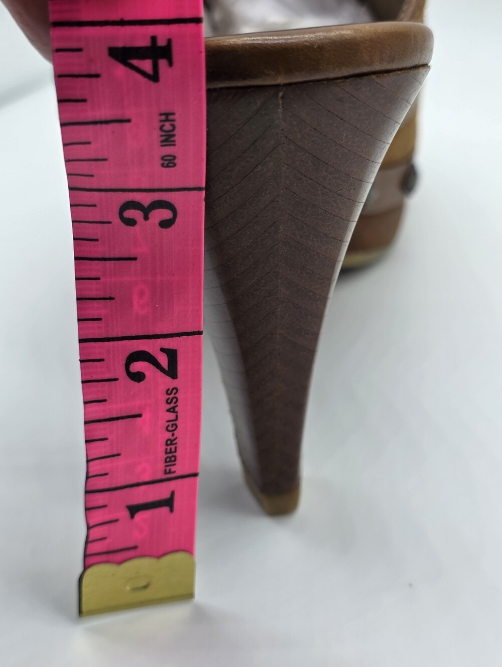 VTG Cole Haan Suede Studded Clog Mules 7.5 B 70s Westerncore Boho - Picture 15 of 16